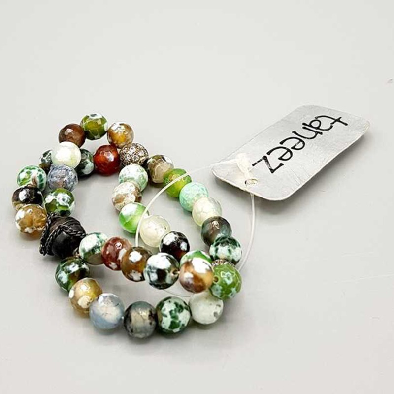 Elam Bead Abstract Studded Bracelet With Multicolor Silver925