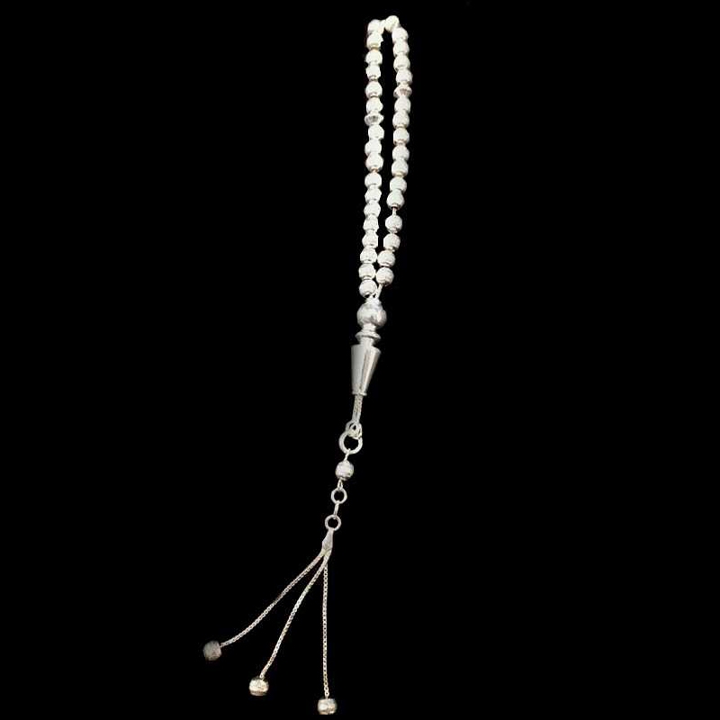 Zainab 33 Bead Round Tasbeeh Silver925